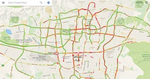 سنجش ترافیک تهران با موبایل شهروندان