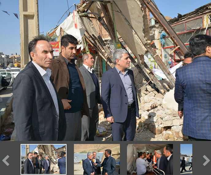 دیدار مدیرعامل بانک ملی ایران با همکاران و مردم زلزله زده سرپل ذهاب