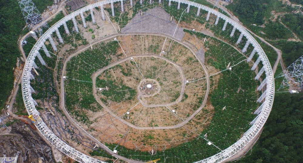 راه اندازی رادیو تلسکوپی در چین  در اندازه زمین فوتبال