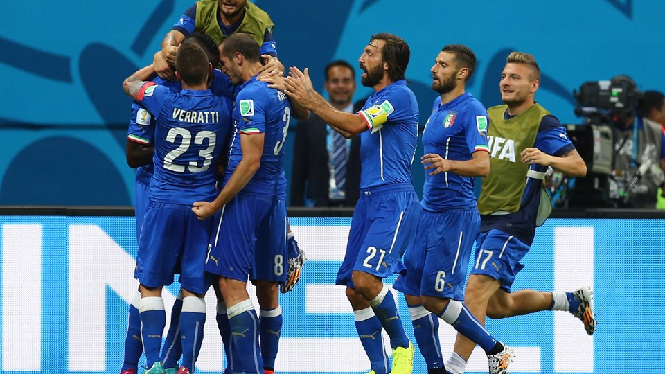 شروع ایتالیا در جام‌جهانی با پیروزی مقابل انگلیس